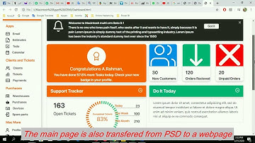 Demo to convert psd to HTML