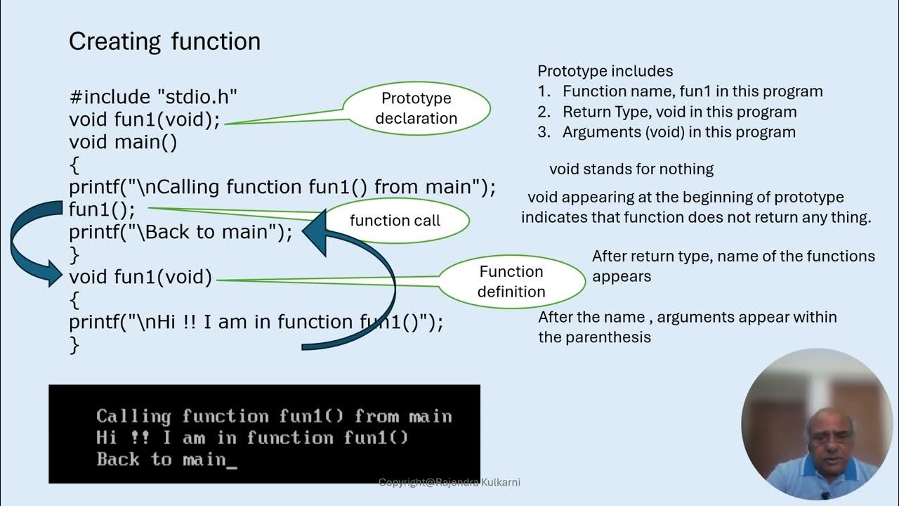 Introduction to functions in programming in C - YouTube