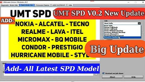 UMT SPD V 0.2 New Update | UMTv2 / UMT Pro / NCK Pro Ultimate SPRD Unisoc V.0.2 Update Released