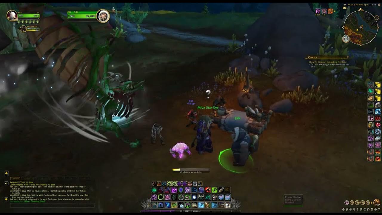 How To Stop An Exploding Toy Boat, WoW Dragonflight Quest YouTube