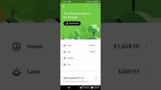 Acorns portfolio #Acorns #invest