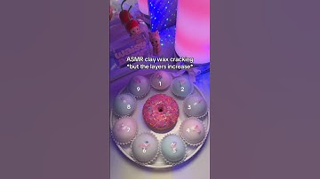clay wax cracking 🍩 *but the layers increase* #asmr #waxcracking #asmrsound #asmrforsleep #tingles