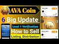 Ava coin 6 big update ava coin listing ava coin level 1 verification how to sell ava gold
