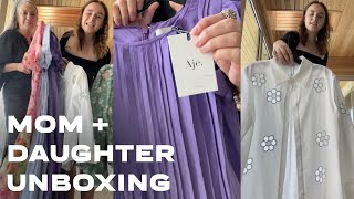 Zara & Nordstrom Haul! mom & daughter shopping day & unboxing