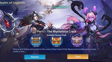 Part 1 - The Mysterious Crack (Realm of Legends Chapter) ML: Adventure My Walkthrough