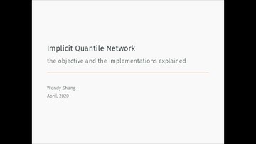an introduction to Implicit Quantile Network (IQN)