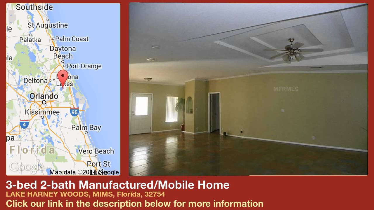 3bed 2bath Manufactured/Mobile Home for Sale in Mims, Florida on