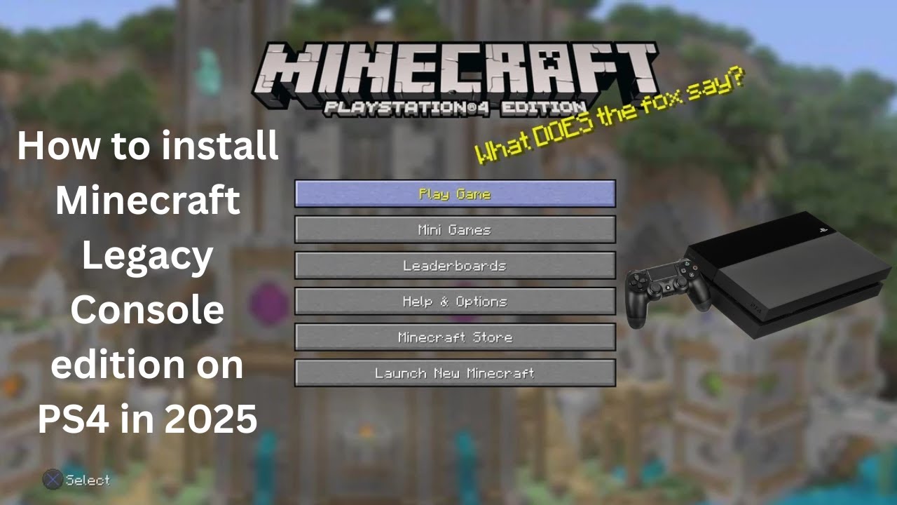 How to install and play Minecraft Legacy Console edition on PS4/PS5 in ...