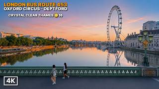 The Most Beautiful Hour in London Starts at 5AM 😍 | Bus 453 (4k HDR)