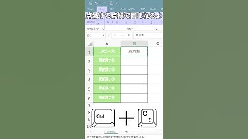 【Excel】コピペの使い分け 1回なら[Enter]繰り返しは[Ctrl]+[V]