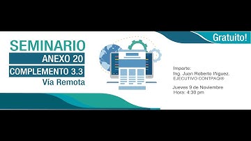 ANEXO 20 CFDI 3 3 Y REP PLATICA INFORMATIVA