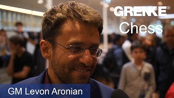 Levon Aronian after his win against Maxime Vachier-Lagrave | GRENKE Chess Classic 2017