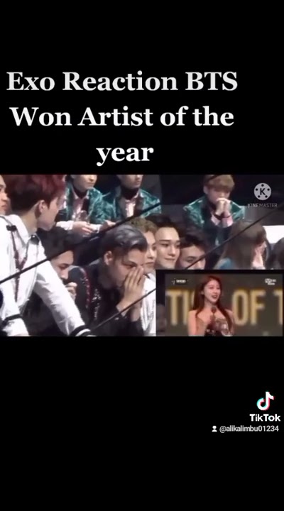 Exo Reaction 😱😱BTS Won Artists of the year part 2
