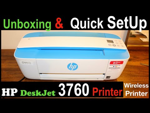 HP Deskjet 3760 SetUp, Unboxing & Quick Copy Test review.