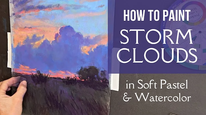 How to Paint Storm Clouds in Soft Pastel & Waterco...