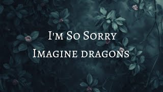 Imagine dragons - I'm So Sorry