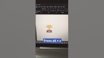 How to create a trophy 🏆 symbol in Ms word with shortcut key tricks #computer #viral