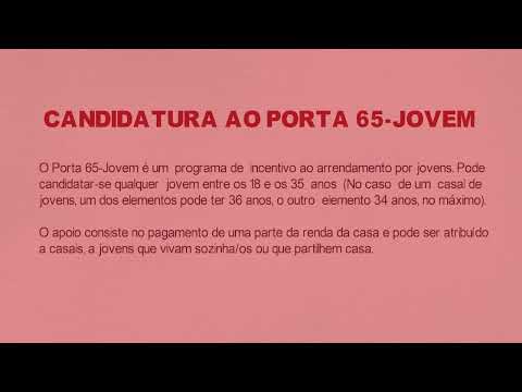 COMO CANDIDATAR-ME AO PORTA 65 JOVEM