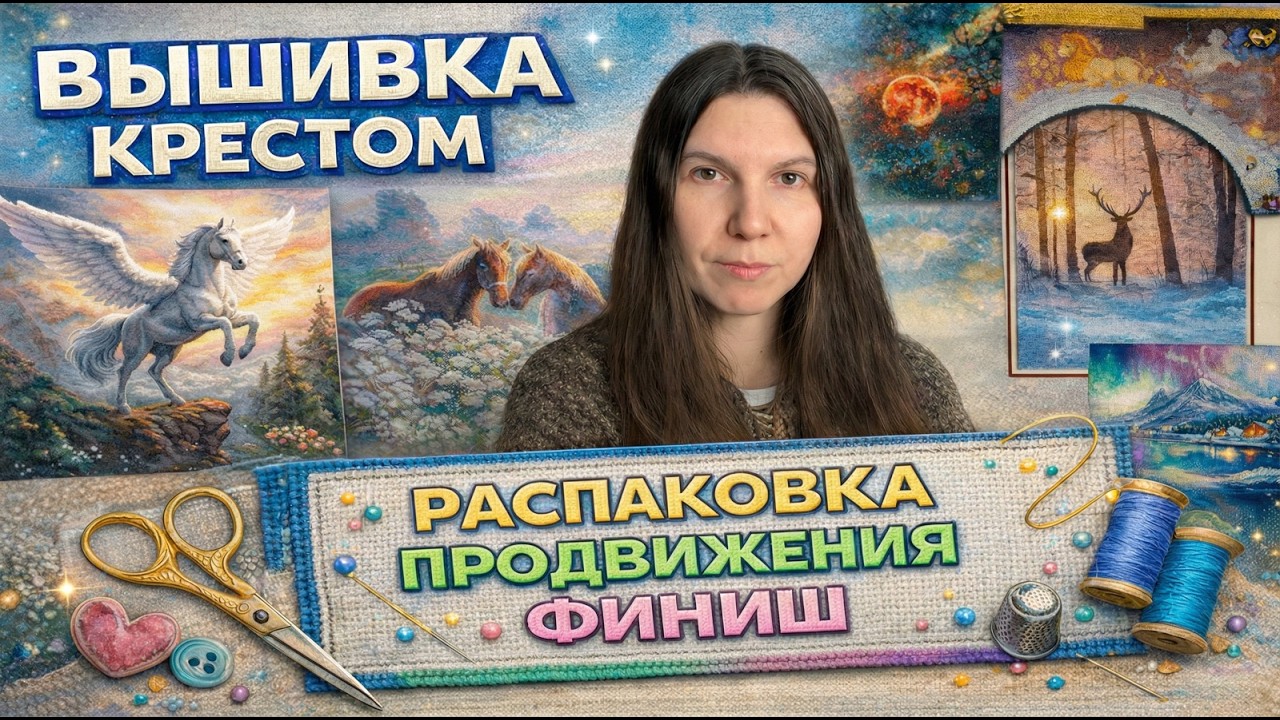 Устала вышивать, или вышивка как поход в горы | Зимние крестики