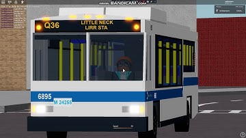 MTA NYCT: 2007 Orion VII OG HEV #6895 Q36