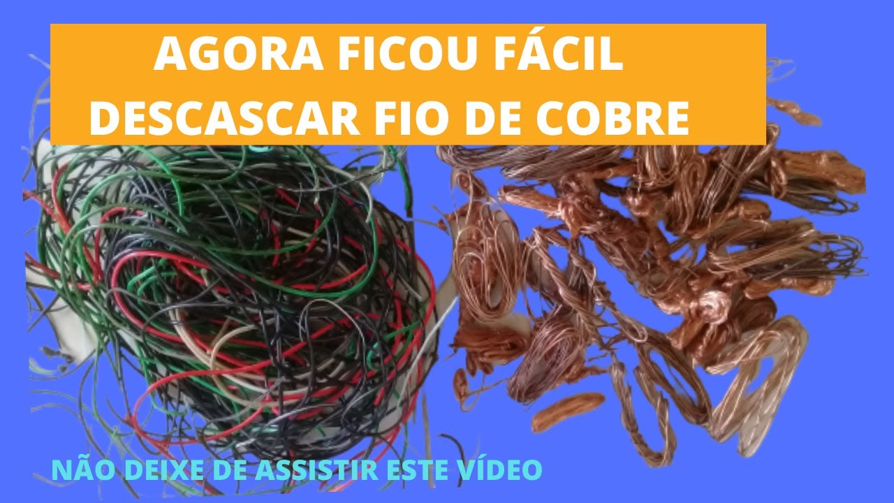 Descascar Fio De Cobre - FDPLEARN