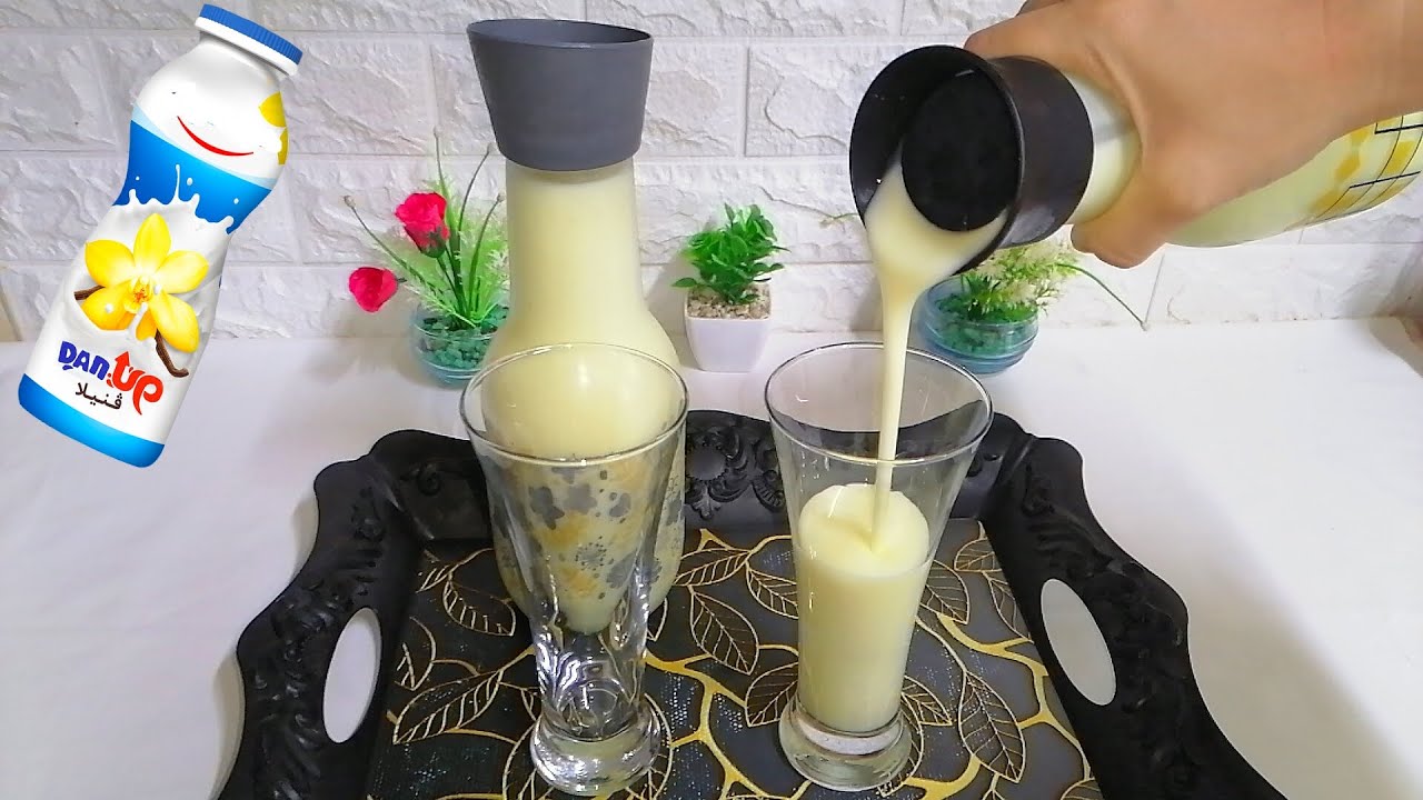 داناب أو ياغورت سائل بنكهة الموز🍌 بدون موز  لي غادي يهنيك فالصيف مذاق خطير