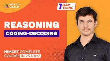 Coding-Decoding | Complete topic in One Class | NIMCET Complete Course in 25 days