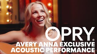 Avery Anna Exclusive Acoustic Performance Of Giddy Up Opry Backstage