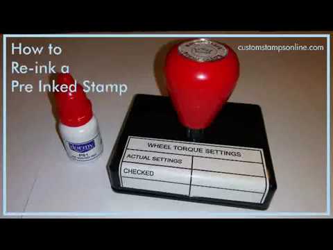 How to Re-ink a Pre-Inked Stamp 