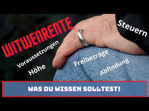 Video: Bekommt Witwe Rente?