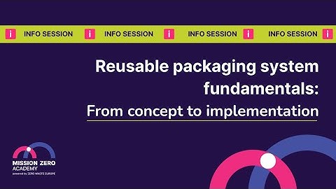 WebinarsInfo session: RSVP Blueprint 2.0 & Reuse Packaging System Fundamentals course