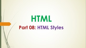 HTML Styles Bangla Tutorial (HTML Part-08)