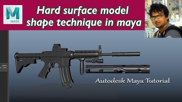 hard surface model shape technique in Maya