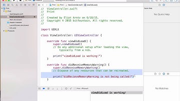 Learn IOS 9 / Swift 2 With Mike Sturt - Lecture 2
