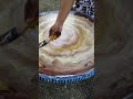 DIY CREATIVE IDEAS:COLORFUL TABLE CEMENT PAINTING USING...