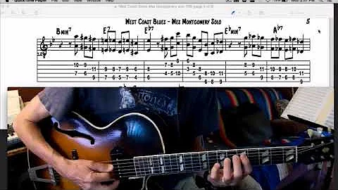 West Coast Blues Wes Montgomery transcription