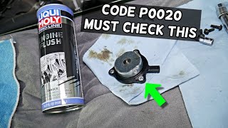 DODGE CHARGER CODE P0020 CAMSHAFT POSITION ACTUATOR A BANK 2, CHECK ENGINE LIGHT VVT SOLENOID