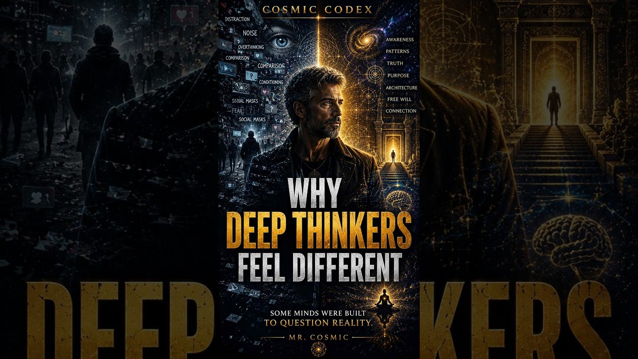 Why Deep Thinkers Feel Different 🌌 #mrcosmic #cosmiccodex thumbnail