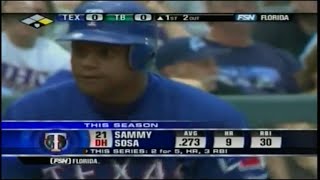 Texas Rangers @ Tampa Bay Devil Rays - May 17, 2007 - Sammy Sosa, Aki Iwamura