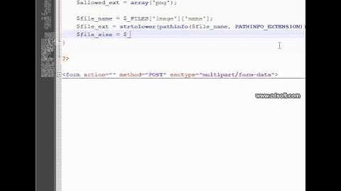 PHP Tutorial: Upload Files