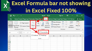 How to Show or Hide the Formula Bar in Excel (Quick and Easy) 2023 /Solved 100%