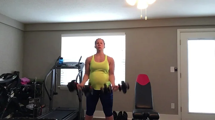 Dumbbell curl and press
