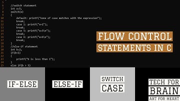 Flow control statements in C || if-else, else-if, switch ||C programming for beginner