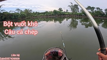 ÊFishing | Câu Đài | Ngày Thứ 3 Tại Hồ Câu Hoa Sữa , Trộn Mồi Bột Vuốt Khô Câu chép | Nghiện Câu TV