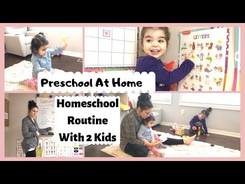 Homeschool Routine | PRESCHOOL | 3 Year Old + 1 Year Old