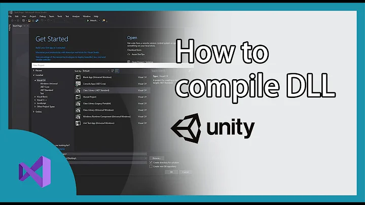 How to create DLL for Unity with Visual Studio