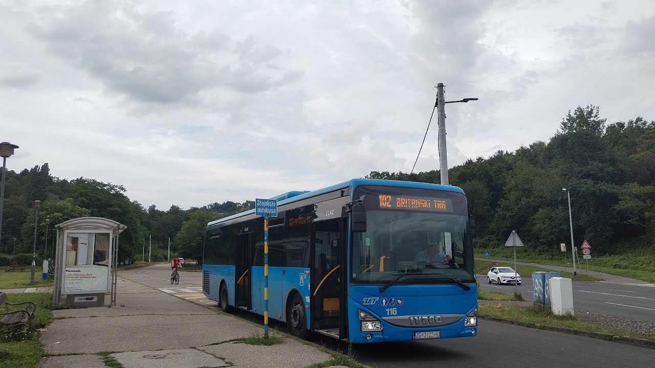 ZET ZAGREB | LINE 102: BRITANSKI TRG - MIHALJEVAC | IVECO CROSSWAY LE CITY