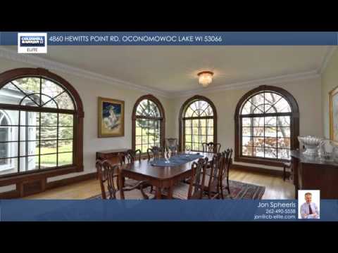 4860 Hewitts Point Rd, Oconomowoc Lake, WI home video tour