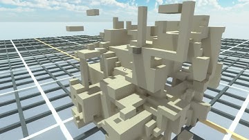 3D Voxel Structure generation test via MCMC / Unity HDRP (boring demo)