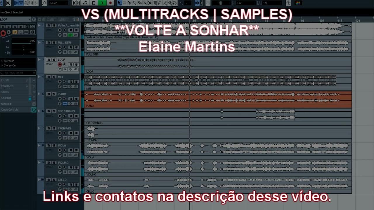 VS (MULTITRACKS SAMPLES) VOLTE A SONHAR ELAINE MARTINS YouTube